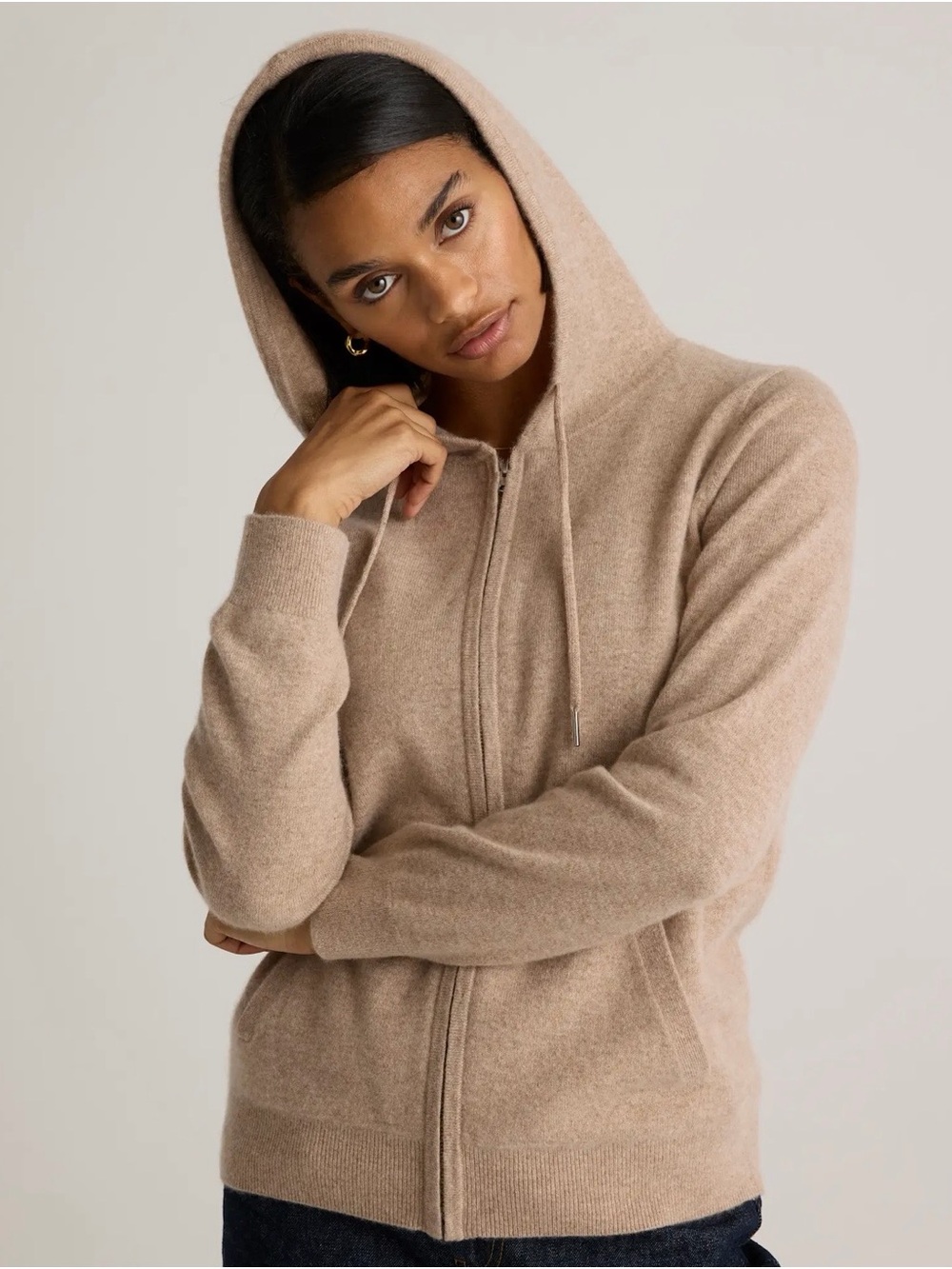 Quince Cashmere Hoodie -XL - Picture 2 of 7